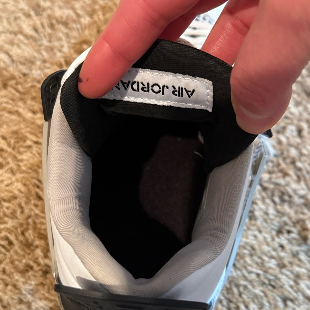 Jordan Kids White and Black Athletic Sneakers - Picture 4 of 4